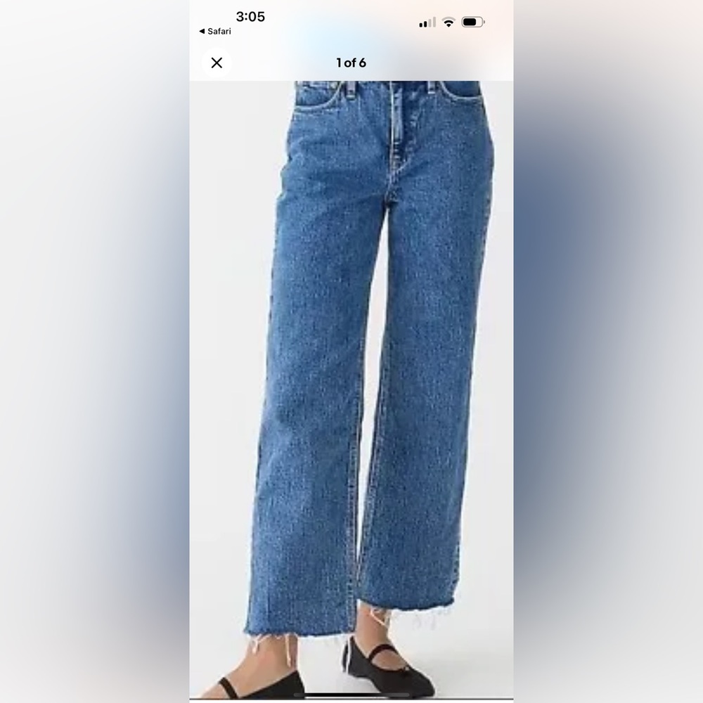 J. Crew high rise Slim Wide Leg sz 33